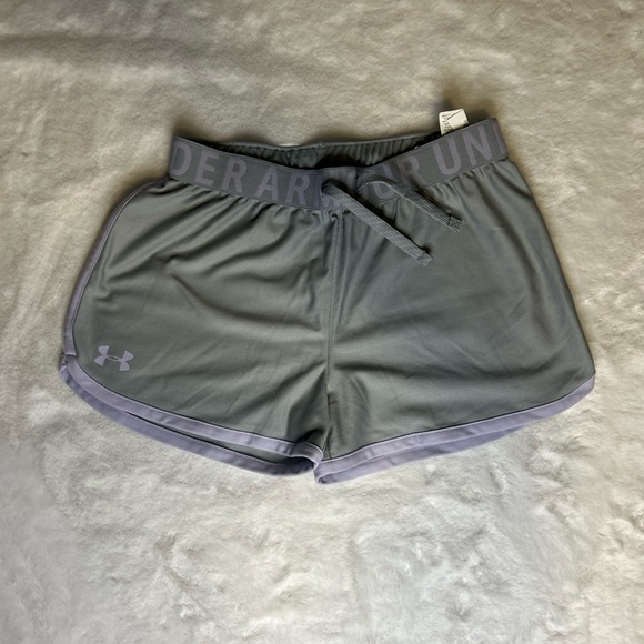 Under Armour Other - Under Armour Girls Large Shorts Gray and Purple